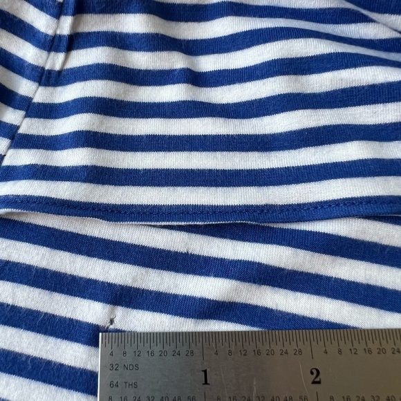 Banana Republic Blue and White Striped Layered Front Tank (sm) - Picture 6 of 7